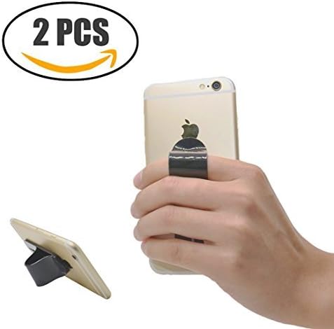 2PCS Cell Phone Grip, 3 in 1 Phone Securely Grip Car Vent Mount Holder Anti-Slip Handheld Finger Gripper for SmartPhone & Small Tablet