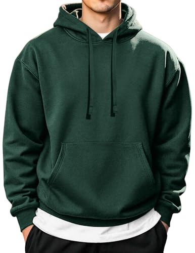 Image of COOFANDY Men's Hooded Pullover Casual Long Sleeve Drawstring Gym Hoodies Sweatshirts with Pocket