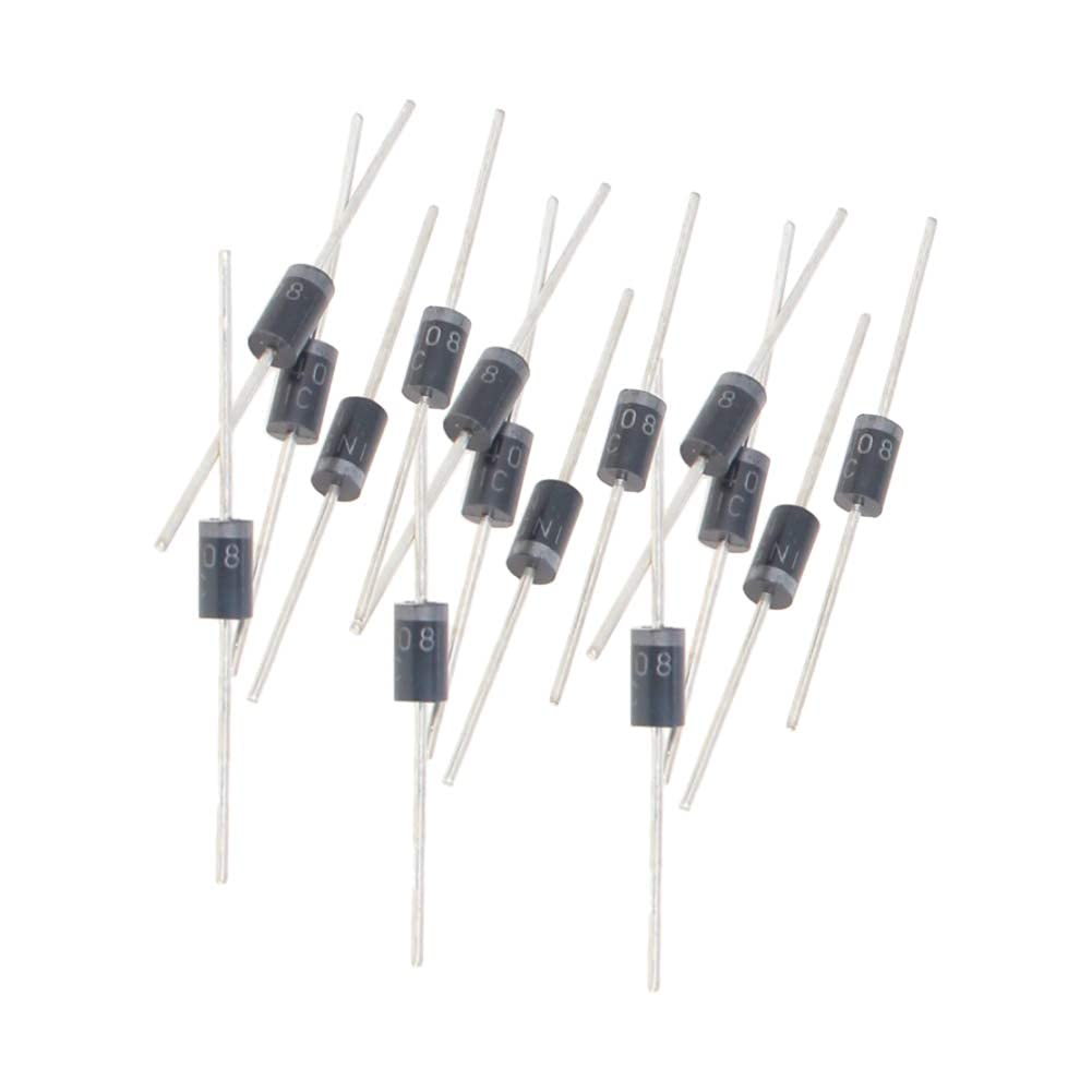 Heyiarbeit 20pcs Schottky Rectifier Diode 3A 1000V Axial Electronic Silicon Diodes for 1N5408
