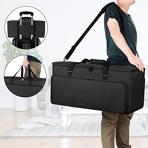 Dsleaf Speaker Bag Compatible With Jbl Party Box 200 & 300, Speaker Carry Tote Bag With Multi Pockets For Cables, Charger, Headphone And Other Accessories #TOP4