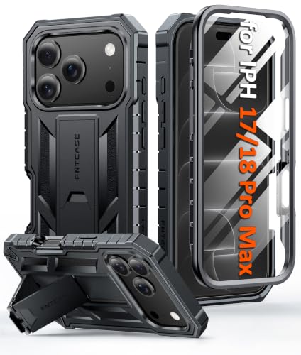 FNTCASE for iPhone 18 Pro Max Case /iPhone 17 Pro Max Case with Kickstand