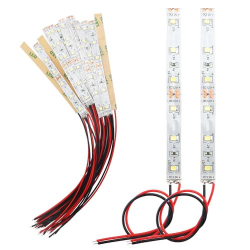 YIXISI 15 Stück LED Streifen Weiß