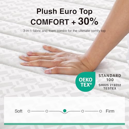 Image of Novilla 14 Inch Queen Size Mattress, Hypoallergenic & Back Pain Relief, Hybrid Queen Mattresses in a Box with Smarts Coils, Fiberglass Free CertiPUR-US Certified Colchones No Box Spring Needed