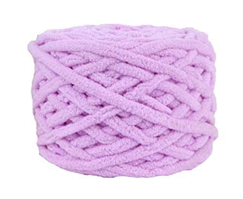 Image of Super Soft Baby Blanket Fluffy Wool Yarn for Crochet Knitting and Crochet Project, 100 GMS - Color (Light Purple)