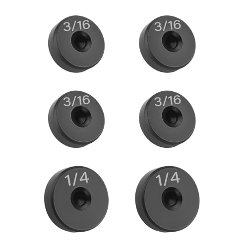 VKQTS 6 herramientas de doble bengala para adaptador de líneas de freno, kit de herramientas de doble ensanchamiento resistente compatible con línea de freno de ID de 1/4 y 3/16 pulgadas, prácticos