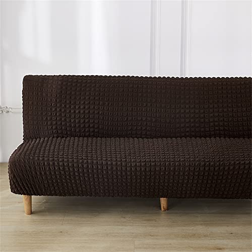 Surwin Housse de Canapé sans Accoudoir élastique Canapé 2/3 Places, Seersucker Housse de Clic Clac Couverture de Canapé-lit Universel Tout Couvert Canapé...
