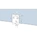 Produktbild Dorma Glas Feststellriegel (Türfeststeller) mit Bodenbuchse, für 8-10mm Glasstärke, Glastürbeschlag Alu silber eloxiert