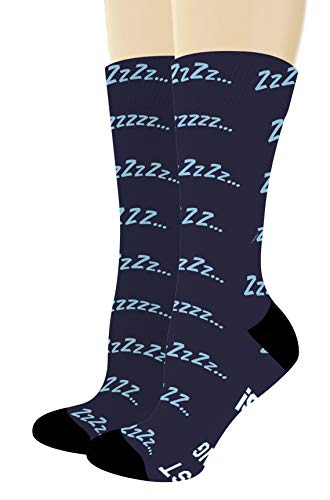 Dry Humor Gifts Not Sleeping I m just Resting My Eyes Funny Message Sock 1-Pair Novelty Crew Socks