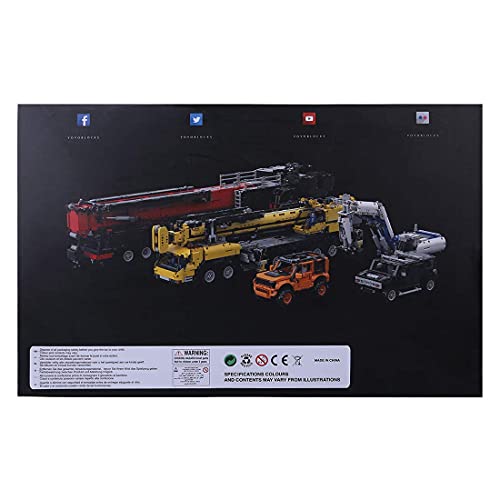 ZJLA Technischer Liebherr LTM 11200 Kran 1:20 große Bausteine RC Mobilkran Bauset, 7986 Bausteine und 8 Motoren MOC… – Bild 3