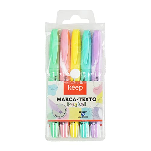 Marca Texto Blister 4 Cores Pastel Keep – MR070