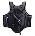 Wesing Martial Arts Muay Thai Boxing Chest Protector MMA Sanda Chest Guard (Black, L)