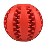 Gioco per animali domestici, Cane Palla giocattolo, per la formazione masticare e dente sfera di pulizia (Red)