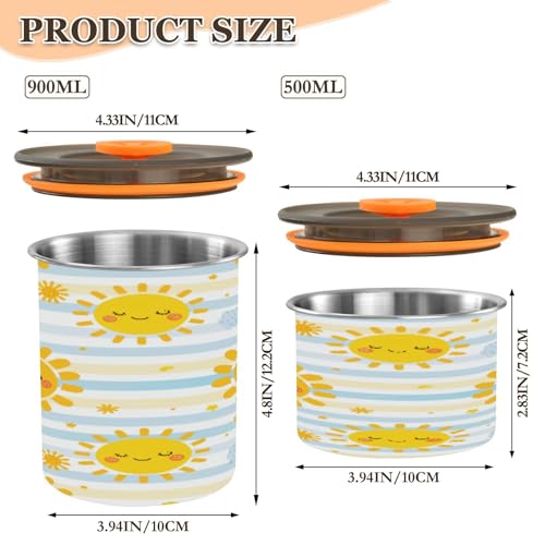 Envase hermético para café de acero inoxidable 17 oz miniatura 2
