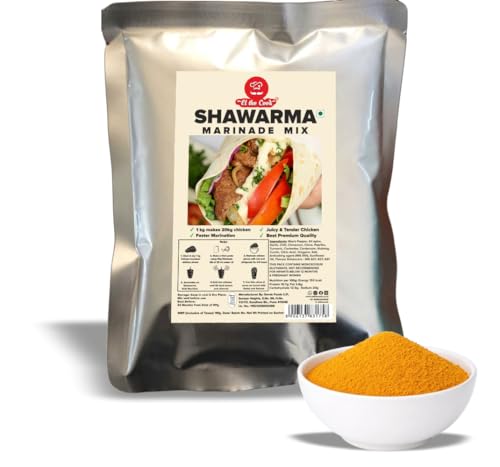 Image of EL The Cook Shawarma Seasoning 500g pack | Marination Powder for Consistent Restaurant-Quality Flavor | Cost-Effective Ready Mix for Chicken Shawarma | Makes 10kg chicken |Approved by Chefs | 100% Veg