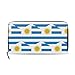 Uruguay Damen Clutch Leder Lange Brieftasche Kartenhalter Geldbörse Geldbörse