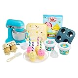 Little-Tikes Creative Chefs Baker's Kit with Make-It Mix Play Sand, 18 Accessories, Realistic Pretend Play Kitchen Set, Includes Mixer, Recipe Card, Toys for Kids Ages 3+, Boys and Girls
