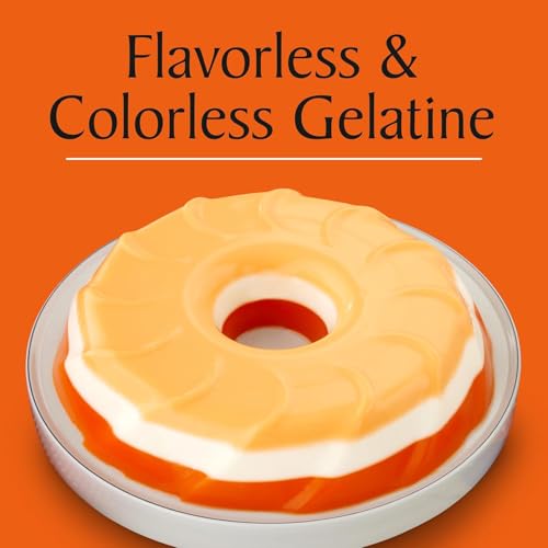 Knox Gelatine Unflavored Clear, Bulk 16 Ounce (Pack of 2) with By The Cup Measuring Spoons