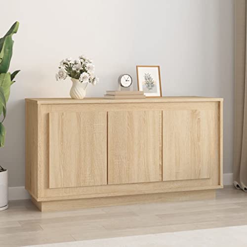 Générique Buffet chêne Sonoma 102x35x55 cm Bois d'ingénierie,Meubles,Armoires & Meubles de Rangement,Buffets & bahuts,Brun,26.7 KG,831888