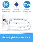 Kołdra letnia 200x200 GREEN | Lekka kołdra typu queen-size | Trwała kołdra wykonana w 100% z butelek pochodzących z recyklingu | Kołdra hipoalergiczna | Idealna pogoda do spania | Nordycka 200 x 200