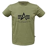t shirt olive khaki damen Material: 100% Baumwolle Basic T-Shirt Oliv - L