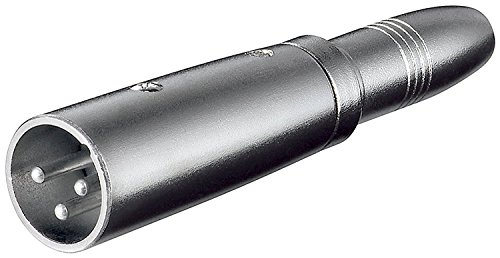 Goobay 27454 Adattatore XLR, Presa Jack AUX da 6.35mm a Connettore XLR