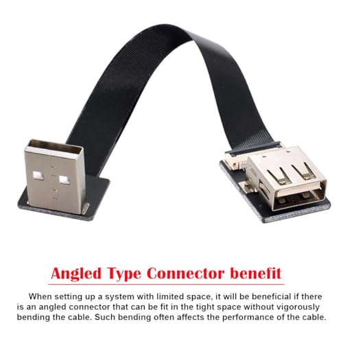 Cable USB 2.0 Type-A Macho a Hembra 1.0 m plano miniatura 6