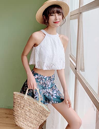AILITI 水着 レディース ハイネックビキニ スカート 体型カ
