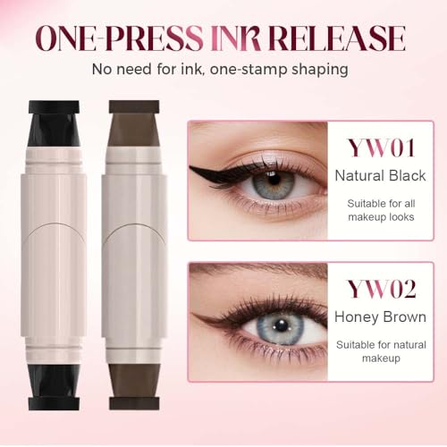 Rotating Waterproof Winged Eyeliner Stamp Pen miniatura 6