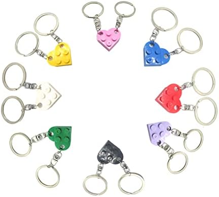 10er Set Ziegelstein-Schlüsselanhänger - Bunte Schlüsselringe Für Partys