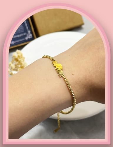 Stainless Steel Elephant Chain Link Bracelet - Motivational Gifts for Women & Mothers Day4