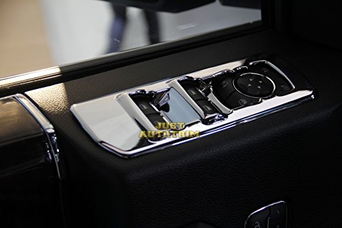 Window Lift Switch Panel Chrome Cover Trims Kit For 2015 2016 2017 2018 2019 2020 Ford F150 Accessories #TOP4