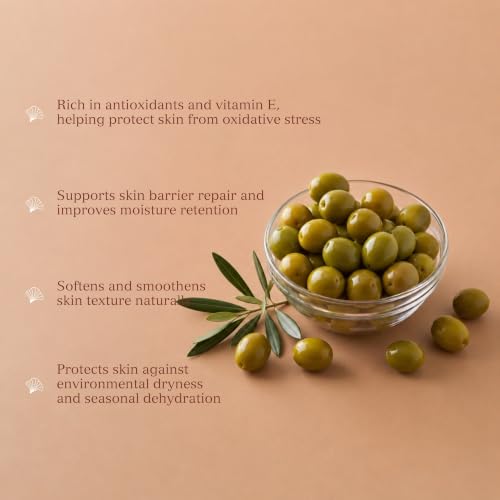 Image of CAMIA - Organic Cold Pressed Olive Oil for Skin & Hair | Natural Skincare & Hair Treatment | Strengthen Hair Roots & Deeply Moisturizes Skin | 250 ML Glass Bottle