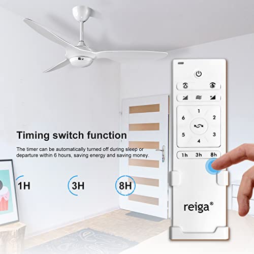 Reiga FR-FAN-619H-485 52-In Bright White Large Ceiling Fan thumb #3