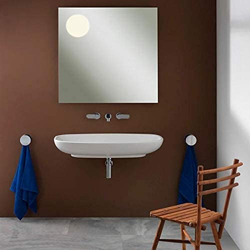 Image of Square Frameless Wall Mirror - Modern Decorative Mirror for Bathroom, Bedroom, Living Room, Entryway & Dressing Room. (15 x 15 INCH)