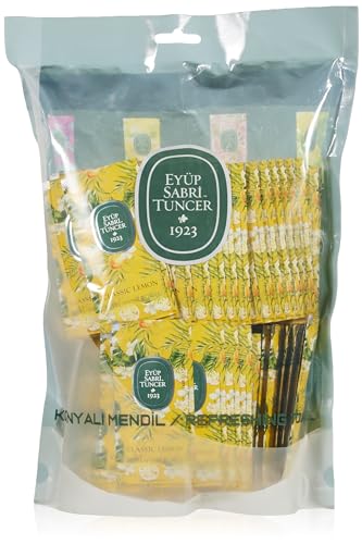 Eyup Sabri Tuncer Classic Lemon Scent Wet Wipe Refreshment Towel, Pack of 150