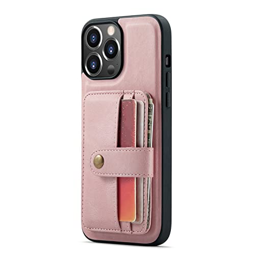 Étui portefeuille amovible en cuir rose pour Galaxy Note 8