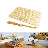 ✅ [LIEFERUMFANG] 2 x Sperrholz Blatt, 12 x Micro Schraube - ein Flugzeug Propeller perfekt für den Stand-Modellbau