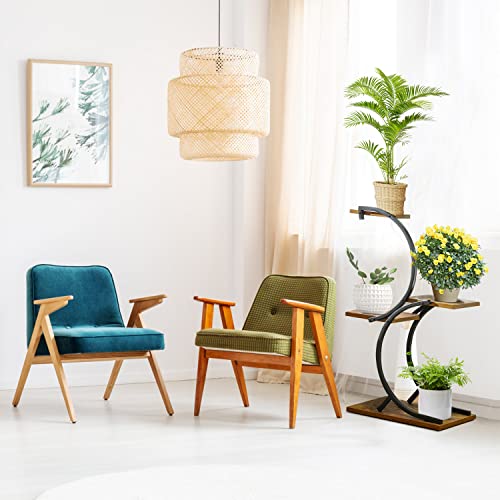 Chphi Plant Stands Plant Stand Indoor 4-Tier Wrought Iron Plant Stand Green Indoor Plant Stand Use Office Home Decor By Plant Stand Indoor Wood(S Style) #TOP7