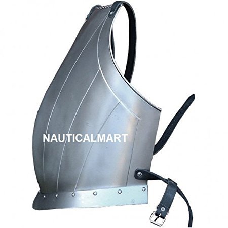 Medieval Ready for Battle Breast Plate Body Armour Dark One Size Black