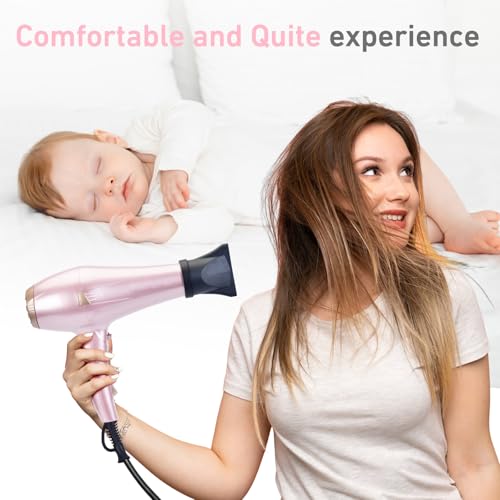 Image of CONFU Hair Dryer, Professional Ionic Salon Blow Dryer with Diffuser for Women and Men, 5X Fast Drying, Powerful and Quiet Hair Blow Dryer for Fast & Easy Styling (1875 Watts)