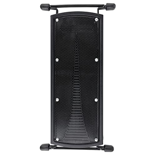 Clef Audio Labs Guitar Foot Stool, Folding Foot Rest For Classical Guitar Player, Foldable, 6-Position Adjustable Height, Excellent Stability With Rubber End Caps And Non-Slip Rubber Pad, Black #TOP2