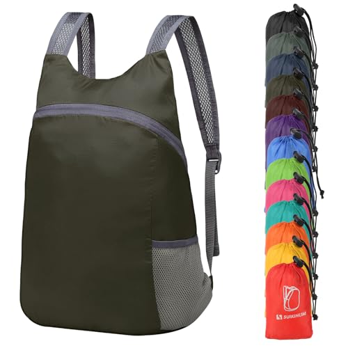 SUIKIHUM Ultra Lightweight Hiking-Daypack,Foldable Travel Packable Backpack