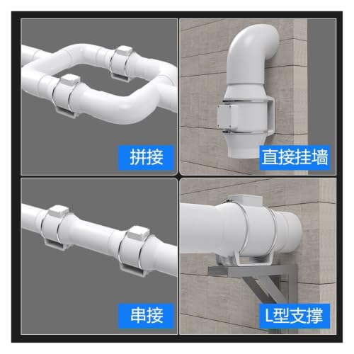 Extractor de conductos de flujo diagonal de 6 pulgadas con doble velocidad regulable 5
