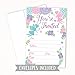 Fairy Girls Birthday or Baby Shower Invitations (20 Count) With Envelopes