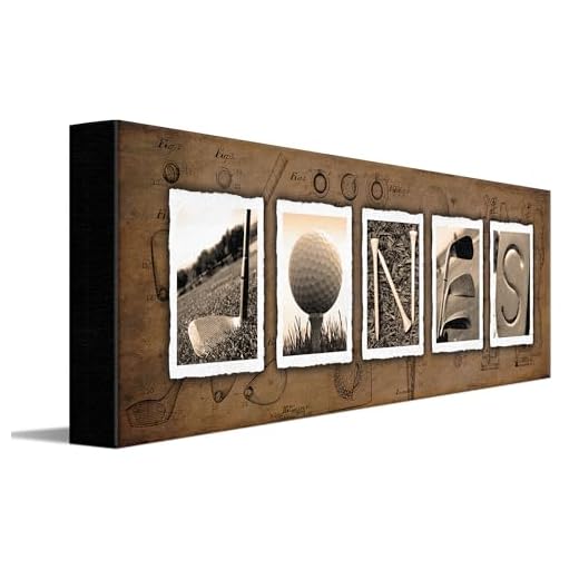 Custom Personalized Golf Name Art Print