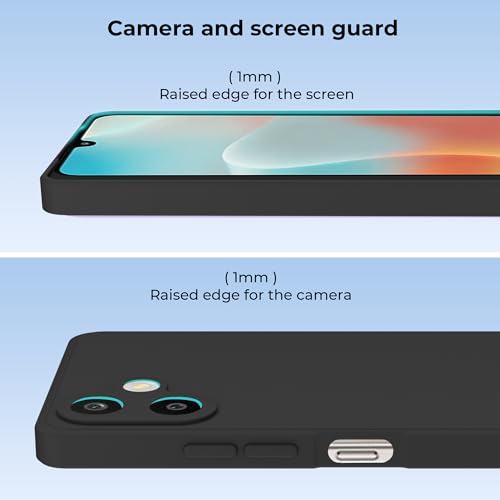 Image of A rtistque Back Cover Case for Samsung Galaxy M06 / F06 5G with Camera Protection | Shockproof TPU | Stylish Protective Design | Slim Fit | Ultra Matte | Samsung M06 Back Cover - Black