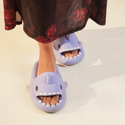 Image of Loox Shark Slippers for Men | Funky & Unique Design | Anti-Skid, Waterproof, Lightweight EVA Cloud Slippers | Casual House Slides