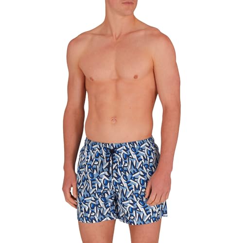 EMPORIO ARMANI Herren MID Boxer Badehose, SMALL EA ASHL/ULTRAM, XXL