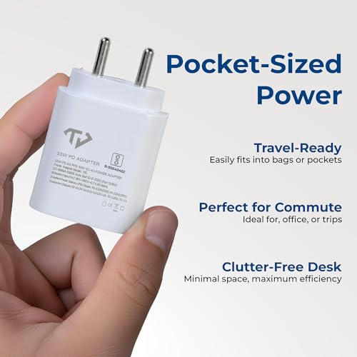 Image of 25W (PD 3.0 PPS 33W) Type-C Adaptor Compatible with Samsung-Galaxy S /A /M /F /Z Series | Super Fast AdaptorCompatible for S23 /S22 /S21 /21 fe /S20 /M14 5G /M34 /M54 /M53 5g /M33 /M13 /A34 /A54 5G (White)