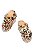 Cape Robbin Gardener-2 Platform Clogs Fashion Comfortable Slippers Leopard (9, Leopard)